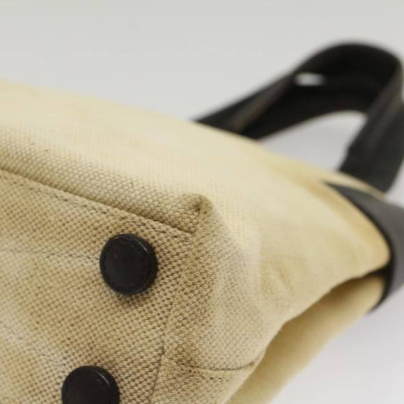 PRADA Hand Bag Canvas Beige Auth cl705 - Picture 12 of 16